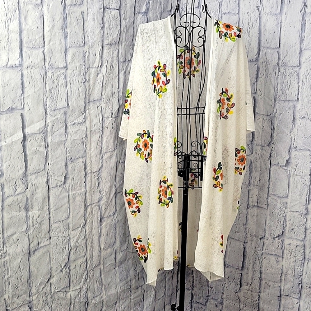 No‎ Brand Women's Floral Kimono OS